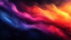 Colorful Nebula Space Art Wallpaper for Desktop and Mobile Background