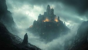 Dark Fantasy Castle Mobile Wallpaper Free Dramatic Scene Background