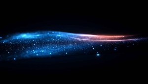 Abstract Blue Sparkle Glitter Waves Mobile Wallpaper High Resolution