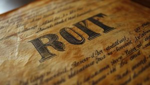 Antique Lettering Texture Mobile Wallpaper - Vintage Script 4K Background