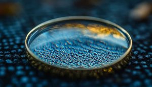 Macro Water Droplet Reflection Art Mobile Wallpaper Free HD Download