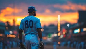 Baseball Player Sunset View Free Mobile & Desktop 4K Wallpaper