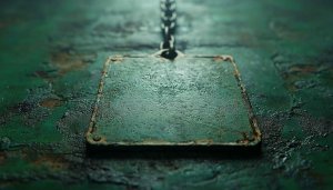 Grungy Metal Plate 4K Wallpaper for Phone and Desktop