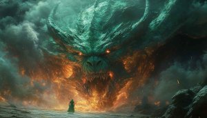Epic Dragon Mobile Wallpaper 4K Fantasy Art Desktop Background