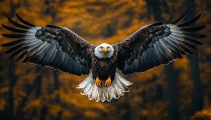 Bald Eagle Flying Free 4K Desktop Background Mobile Wallpaper