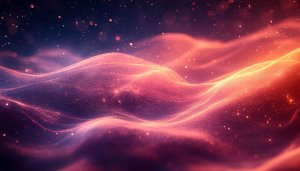 Abstract Orange Purple Nebula Space Landscape 4K Desktop Wallpaper