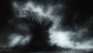 Abstract Black and White Splash Art Mobile Desktop Backgrounds