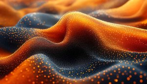 Abstract Orange and Blue Dots Texture 4K Desktop Wallpaper