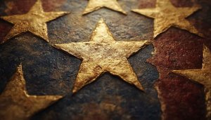 Gold Stars Patriotic Background for Desktop Wallpaper 4k Resolution