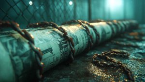 Bound Money Roll Mobile Wallpaper, Wealth Conceptual Background, 4K UHD