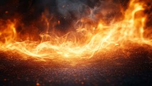 Fiery Flames 4K Background - Free Desktop Wallpaper Illustration