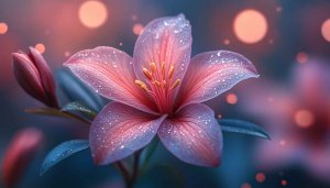 Pink Alstroemeria Lily Flower Desktop Wallpaper, Mobile Backgrounds