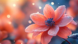 Coral Petal Flower 4K Desktop Backgrounds, Artistic Mobile Wallpaper