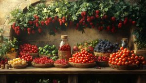 Farm Fresh Fruits Still Life 4K Desktop Wallpaper Background