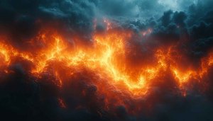 Fiery Clouds 4K Wallpaper - Free Desktop and Mobile Background