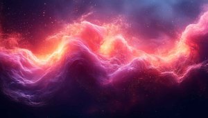 Vibrant Nebula Cloud Mobile Wallpaper, Cosmic Starfield Desktop Background