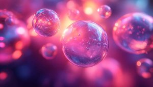 Pink Purple Bubble Galaxy 4K Wallpaper for Desktop Mobile