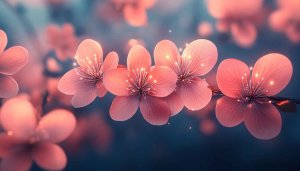 Pink Blossom Flowers Wallpaper for Desktop and Mobile Backgrounds