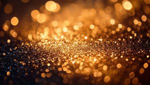 Abstract Gold Glitter Sparkle Bokeh Background for Desktop Mobile Wallpaper