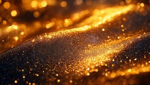 Golden Glitter Sparkle Texture 4K Desktop Background Aesthetic Glitter Wallpaper