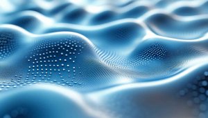 Abstract Blue Waves Dots 4K Desktop Mobile Wallpaper Background