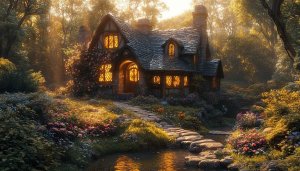 Fantasy Cottagecore Aesthetic Wallpaper for Desktop Backgrounds and Mobile