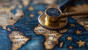 Global Health 4K Desktop Background, International Medicine World Map Wallpaper