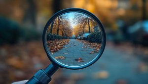 Autumn Magnifying Glass View Mobile Background Aesthetic Fall Wallpaper