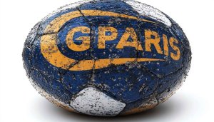Dirty Paris Handball Mobile Background - Blue and White Wallpaper