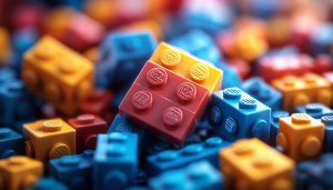 Lego Blocks Colorful Toy Bricks Aesthetic Mobile and Desktop Wallpaper