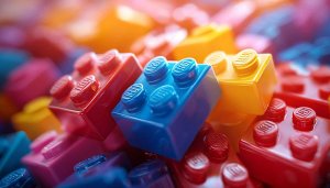 Colorful Lego Bricks Background 4K Desktop Mobile Wallpaper