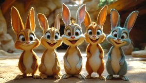 Cute Cartoon Bunny Rabbits Happy Easter Mobile Wallpaper Backgrounds