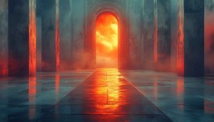 Mystical Gate 4K Mobile Wallpaper - Fantasy Portal Background