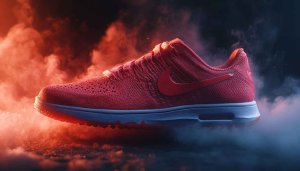 Nike Red Running Shoe 4K Desktop Wallpaper Mobile Background