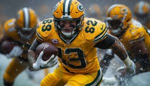 AJ Dillon Packers Running Back Mobile 4K Wallpaper