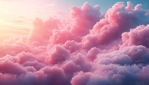 Pink Clouds Sky Aesthetic Background Free Mobile Wallpaper HD