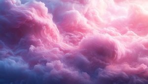 Pink Clouds Fantasy Art Mobile Wallpaper 4K Desktop Background