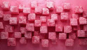 3D Pink Cubes Abstract Art Mobile Wallpaper Background Aesthetic Texture