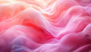 Pink Fabric Waves Desktop Background, Abstract Flowing Silk Texture Wallpaper