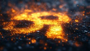 Molten Lava Glow Mobile Wallpaper, 4K Abstract Desktop Background