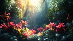 Tropical Rainforest Mobile Backgrounds - Lush Greenery Desktop Wallpaper 4K