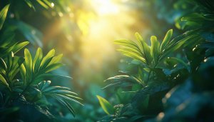 Lush Green Leaves Wallpaper, Sunny Nature Backgrounds, Desktop and Mobile