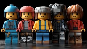 Colorful Lego Minifigures 4K Wallpaper for Desktop Background Free