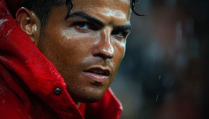 Cristiano Ronaldo Portrait Mobile Wallpaper, Sports Athlete Background, 4K Wallpaper