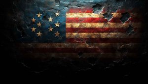 Vintage American Flag 4K Desktop Wallpaper, Distressed USA Background