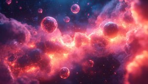 Nebula Universe 4K Desktop Wallpaper, Space Cloud Mobile Background