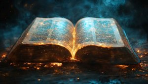 Open Magic Book 4K Desktop Backgrounds, Free Glowing Wallpaper