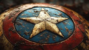 Captain America Shield 4K Wallpaper - Patriotic Superhero Mobile Background