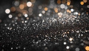 Elegant Black Glitter Bokeh Background Wallpaper for Desktop and Mobile