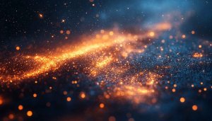 Golden Sparkles Mobile Wallpaper, Dark Galaxy Desktop Background Free